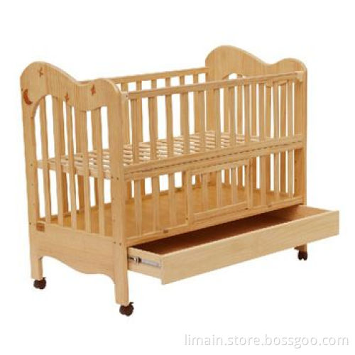 Baby cot, made of New Zealand pine wood